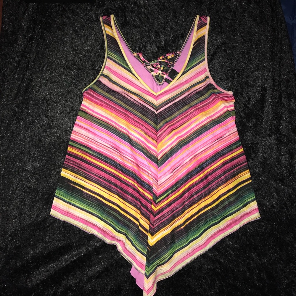 *SOLD* New Directions high Criss-cross back tank!